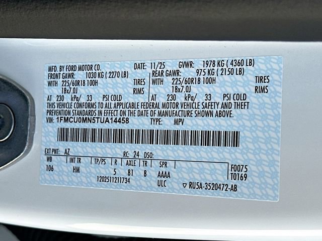 New 2026 Ford Escape ST-Line w/ Tech Pack #1 FWD image 21