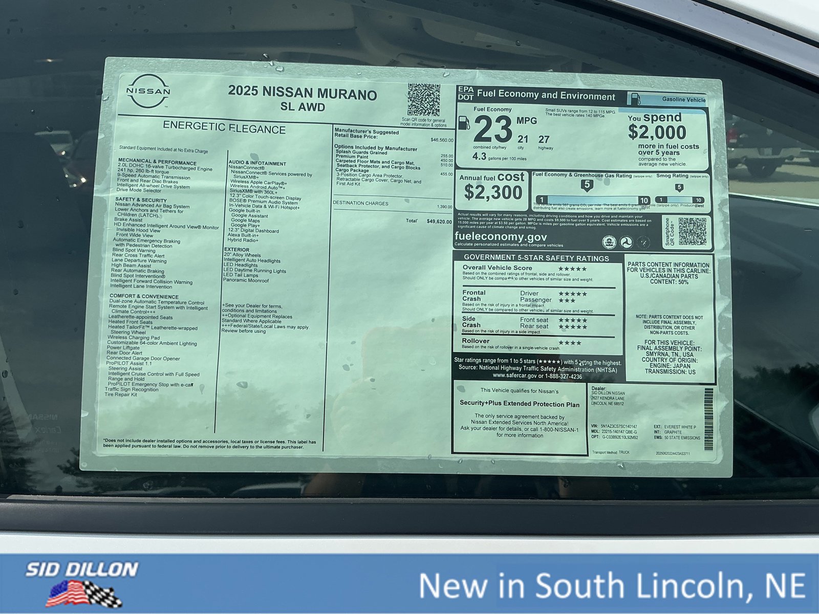 New 2025 Nissan Murano SL w/ Cargo Package image 13