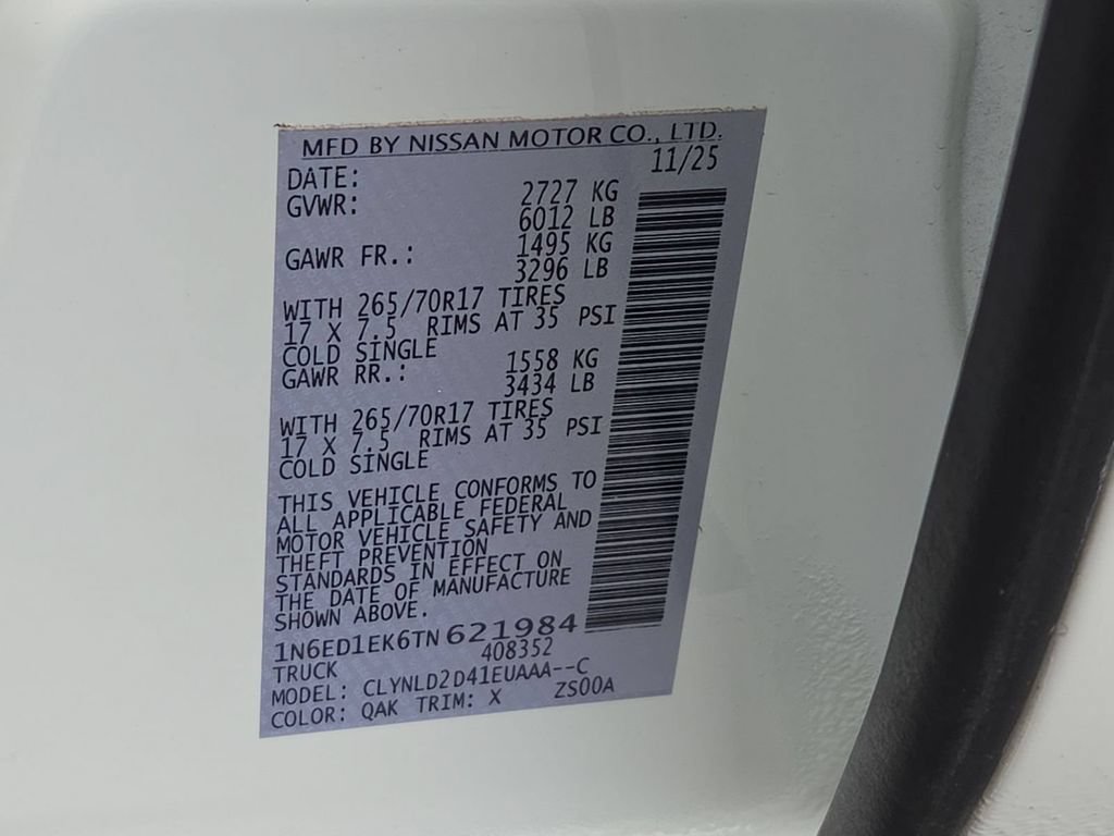 Used 2026 Nissan Frontier PRO-4X AWD/4WD image 33