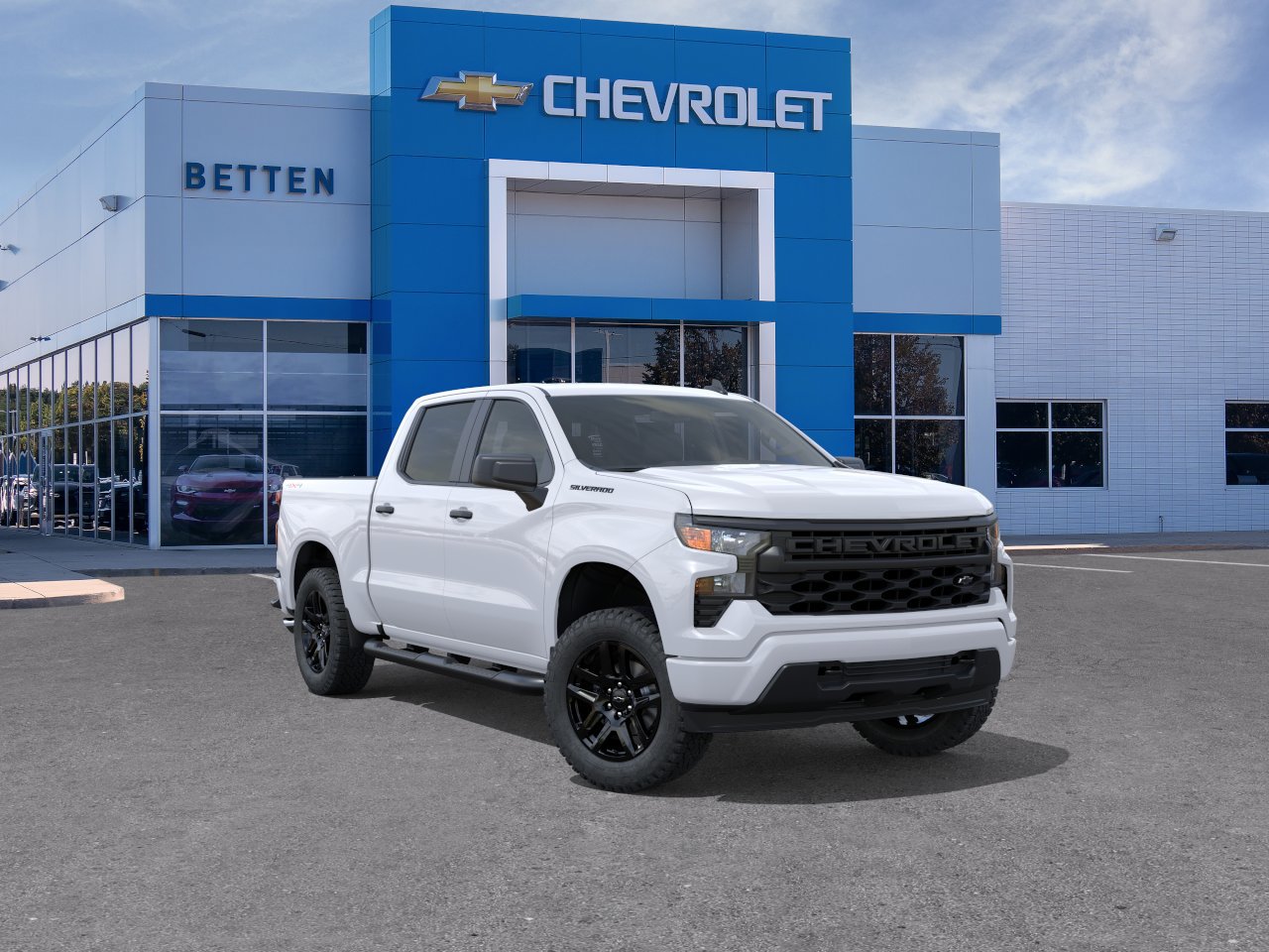 New 2026 Chevrolet Silverado 1500 Custom w/ Turbomax Blackout Package AWD/4WD image 1