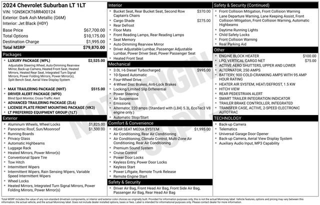 Used 2024 Chevrolet Suburban LT w/ Luxury Package AWD/4WD image 5