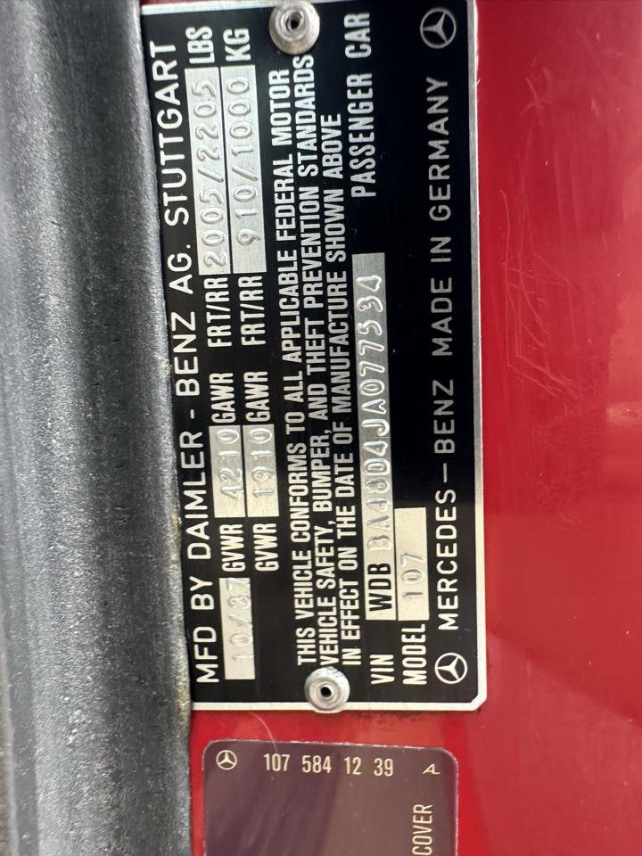 Used 1988 Mercedes-Benz 560 SL image 43