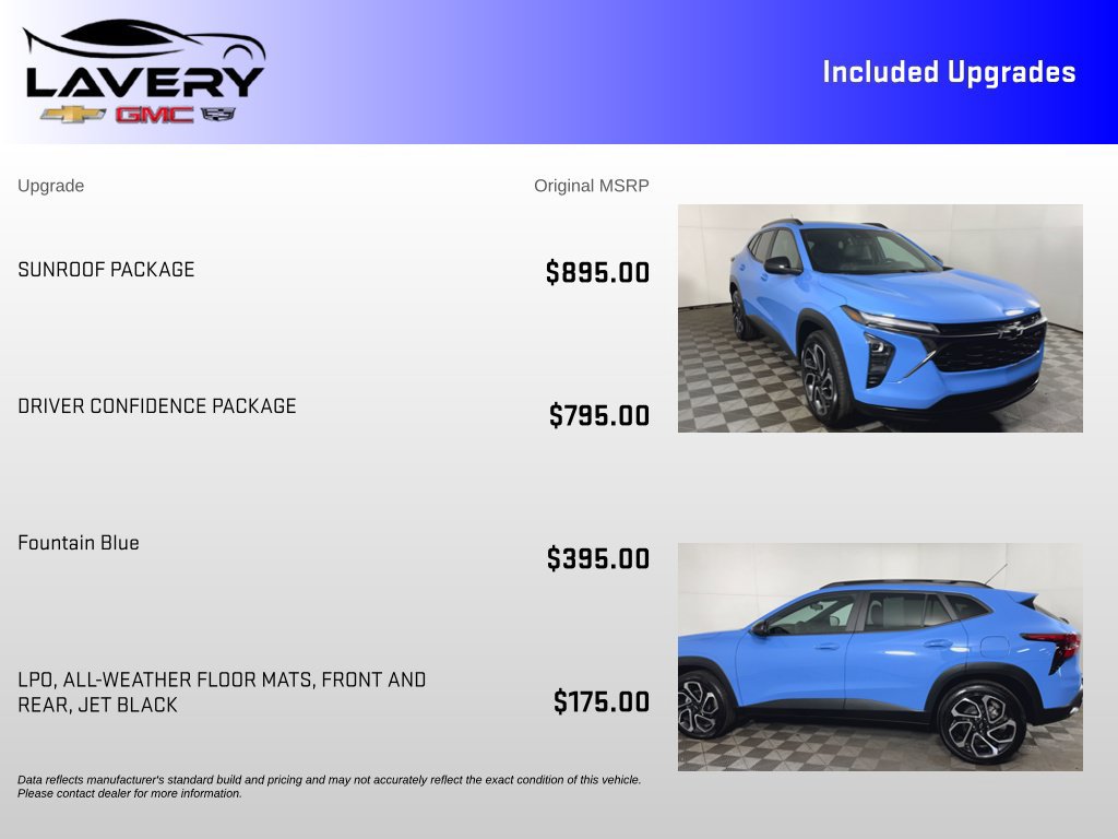 Used 2024 Chevrolet Trax RS w/ Sunroof Package FWD image 7