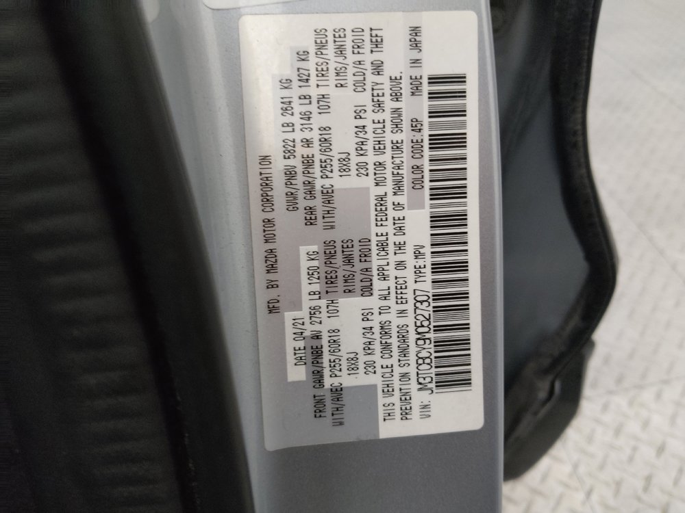 Used 2021 MAZDA CX-9 Touring w/ Touring Premium Package image 33