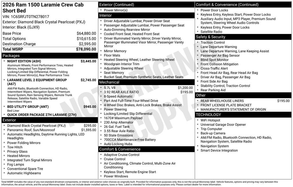 New 2026 RAM 1500 Laramie w/ Night Edition image 8