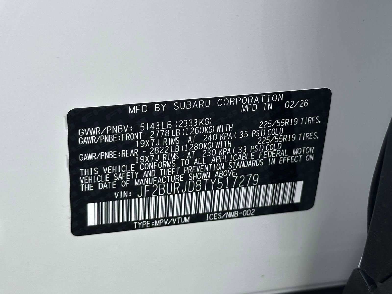 New 2026 Subaru Outback Touring XT AWD/4WD image 15