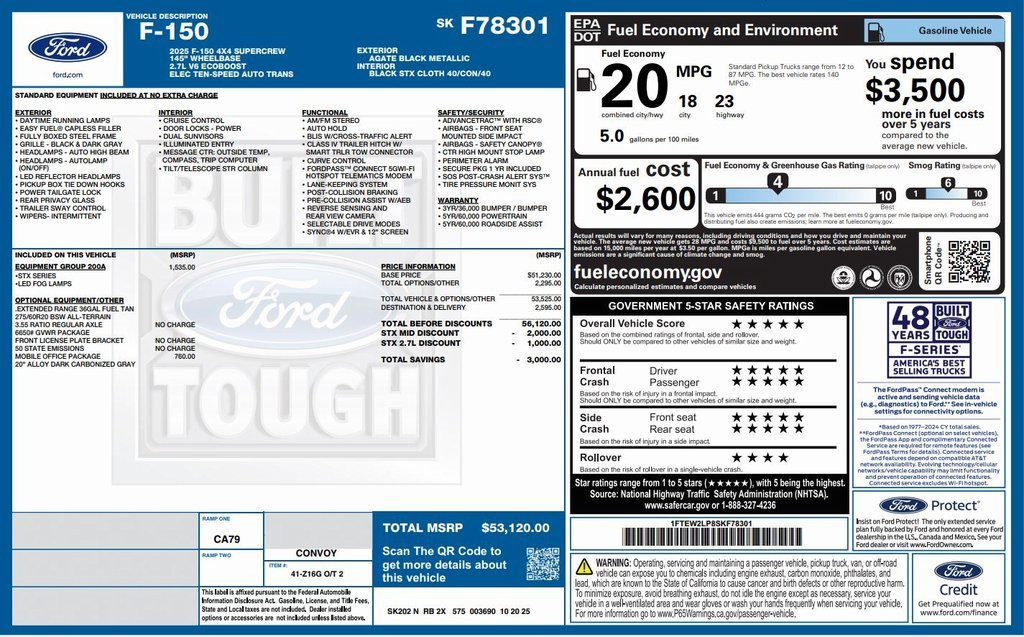 New 2025 Ford F150 STX w/ Equipment Group 200A image 2