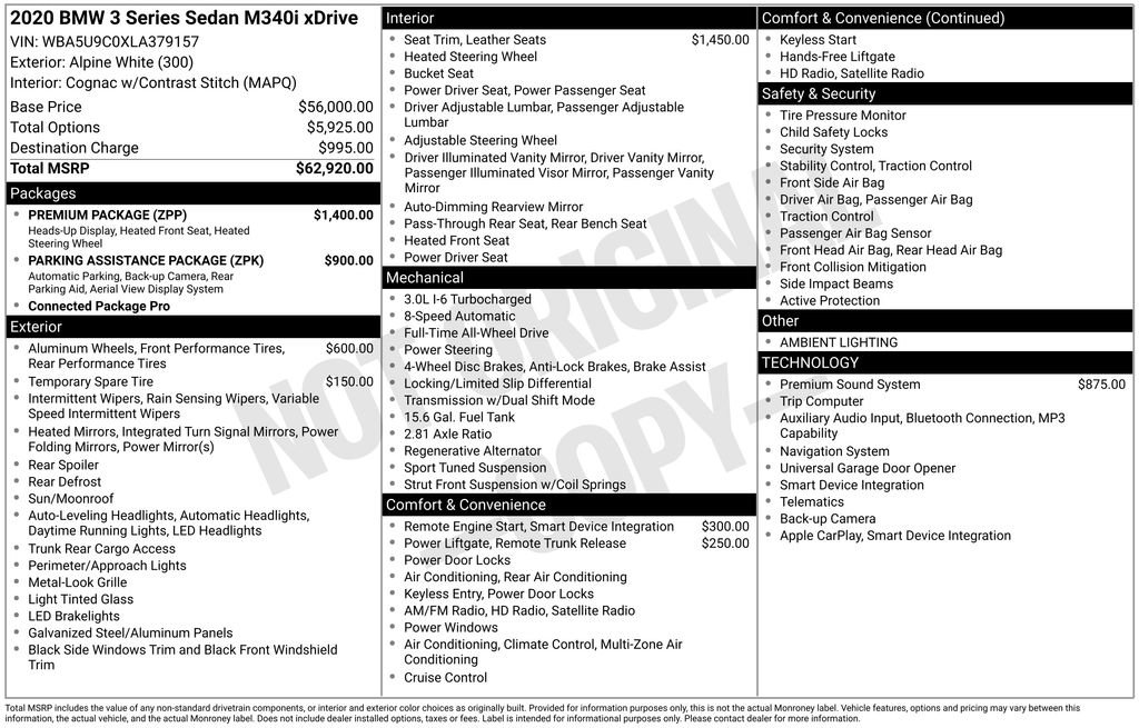 Used 2020 BMW M340i xDrive w/ Premium Package image 18