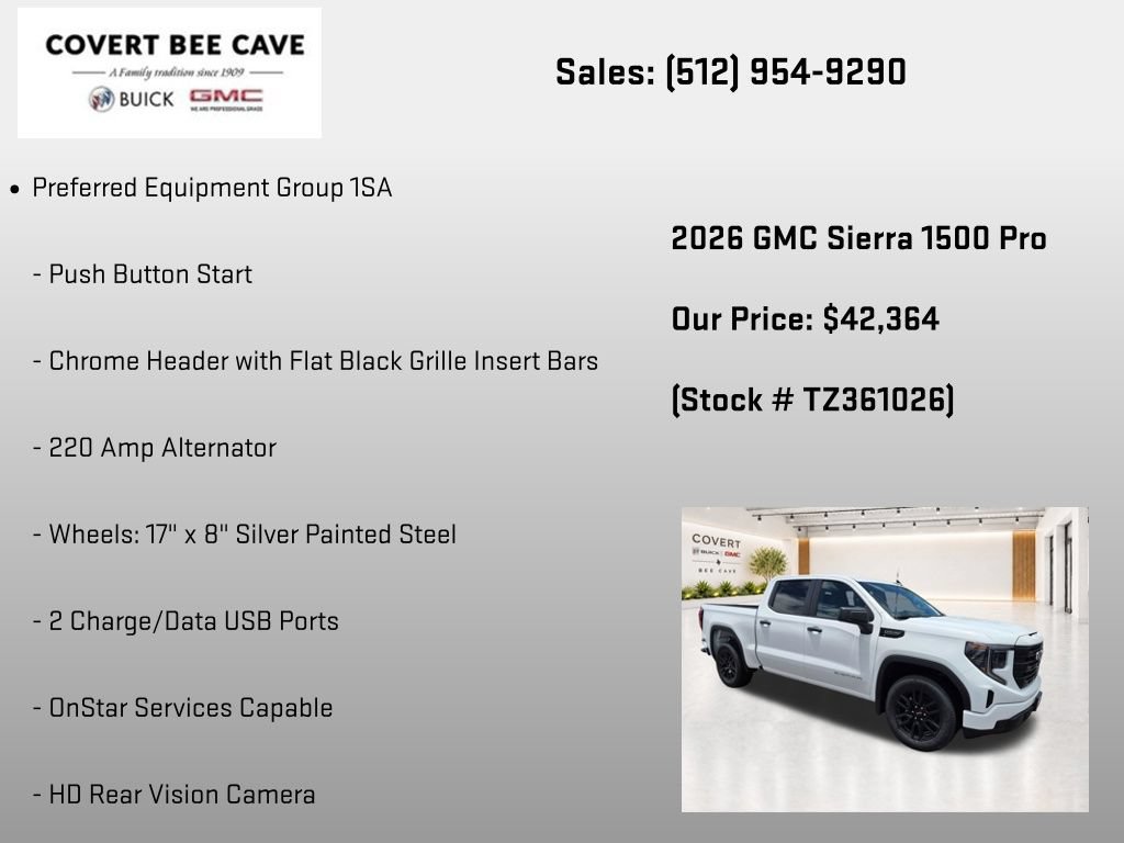 New 2026 GMC Sierra 1500 Pro w/ Graphite Edition RWD image 14