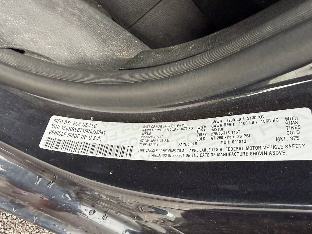 Used 2021 RAM 1500 Big Horn RWD image 20