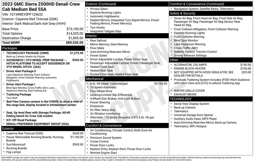 Used 2023 GMC Sierra 2500 Denali w/ Technology Package image 2