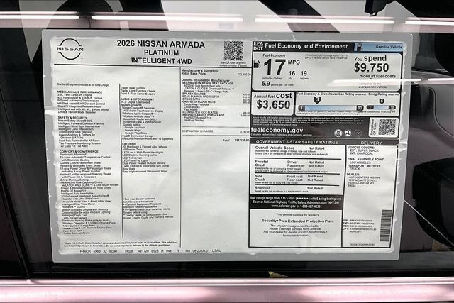 New 2026 Nissan Armada Platinum AWD/4WD image 41