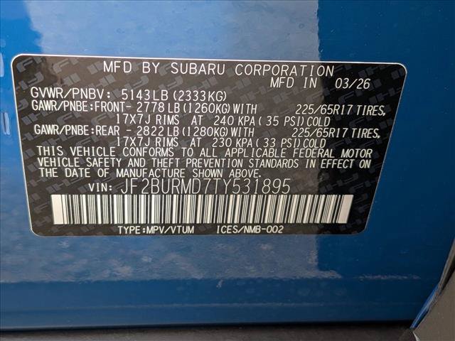 New 2026 Subaru Outback Wilderness AWD/4WD image 19