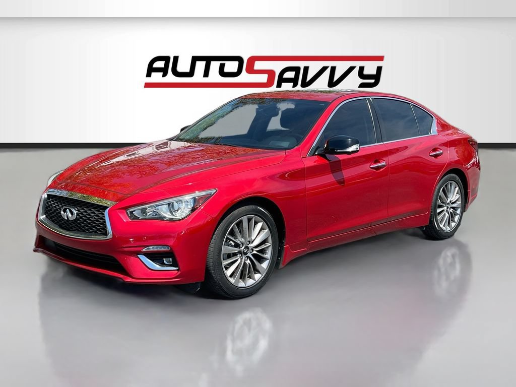 Used 2021 INFINITI Q50 Luxe w/ All Weather Package AWD/4WD image 3
