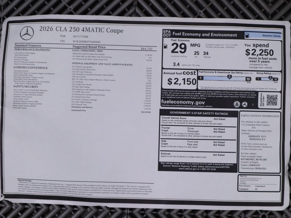 New 2026 Mercedes-Benz CLA 250 4MATIC image 9