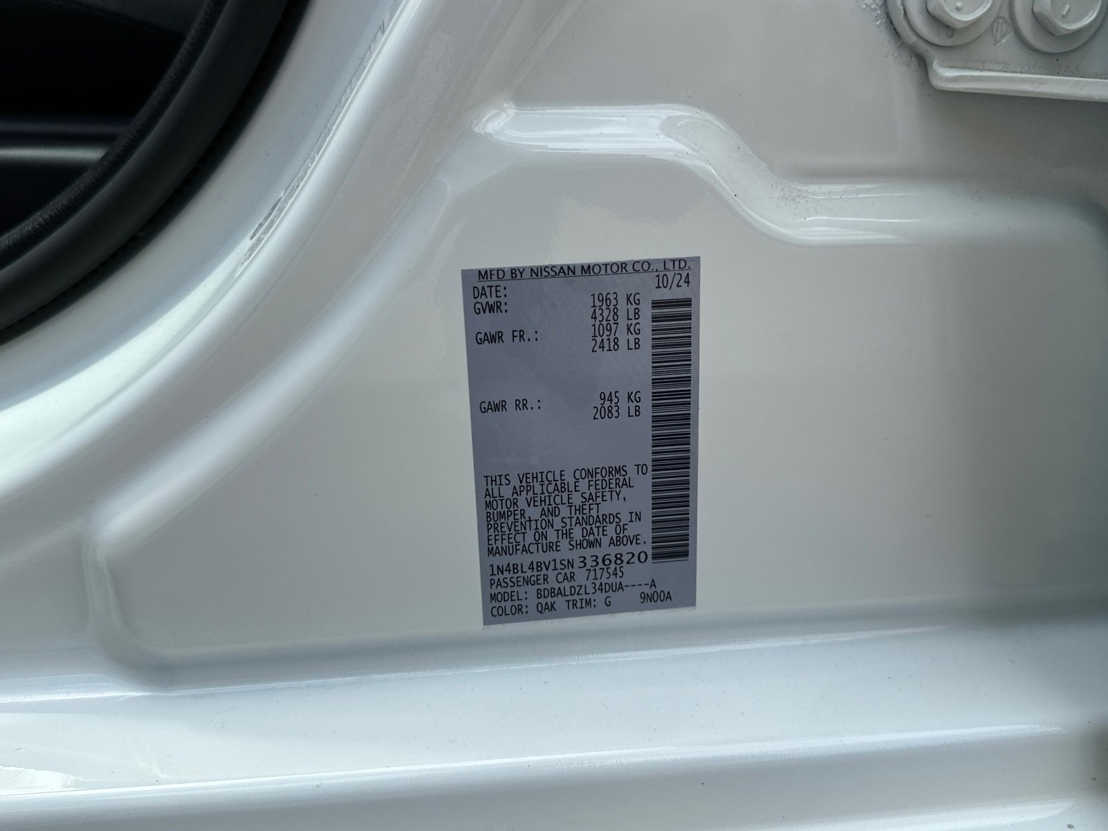 New 2025 Nissan Altima 2.5 S image 32