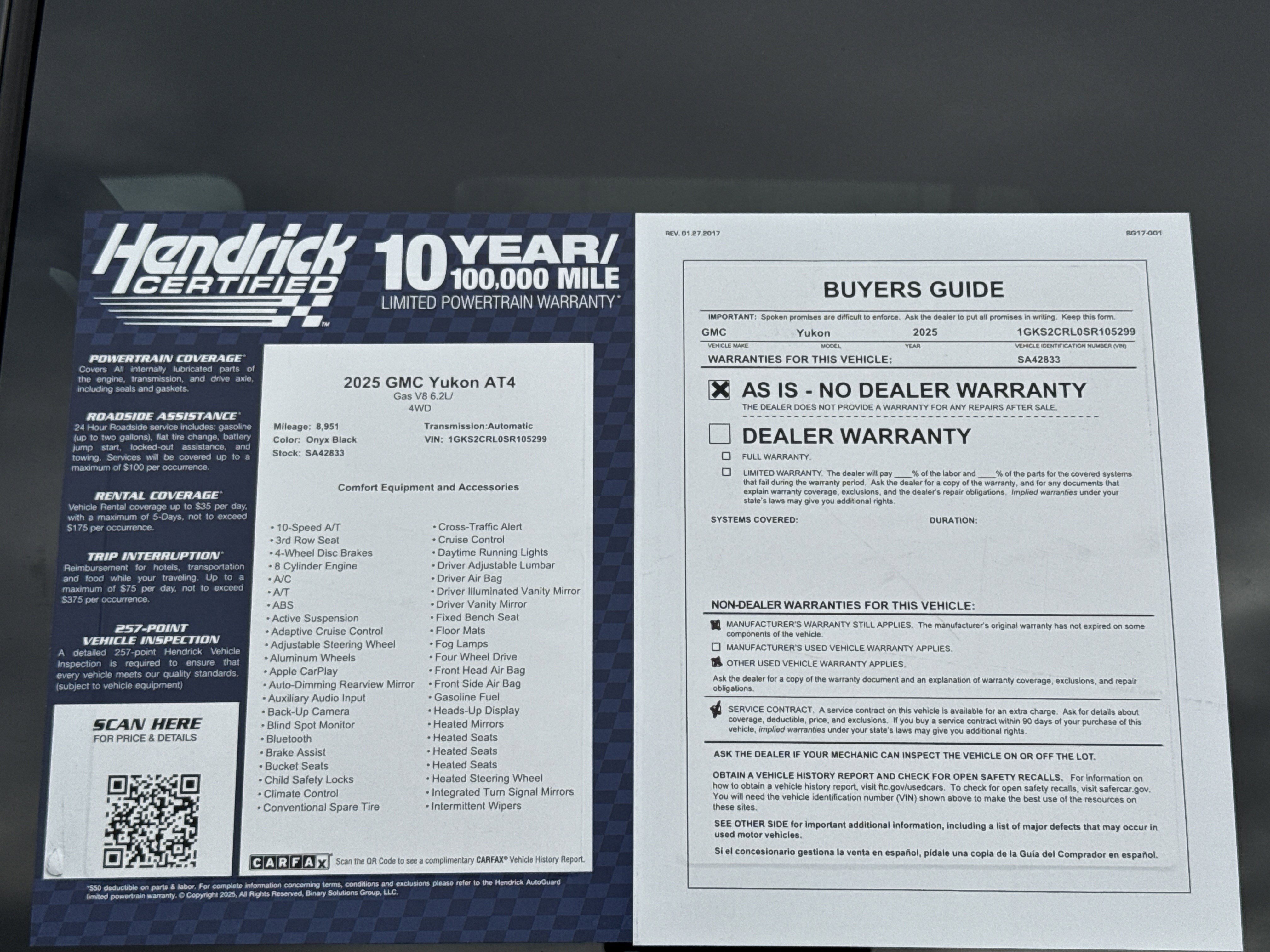 Used 2025 GMC Yukon AT4 w/ AT4 Premium Package image 40