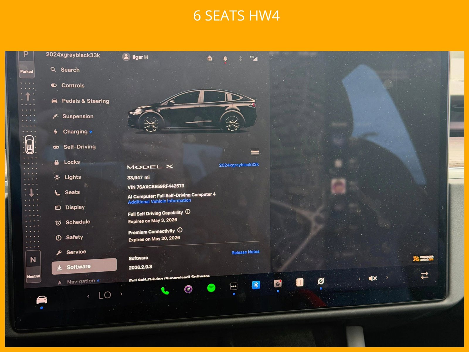 Used 2024 Tesla Model X AWD/4WD image 3