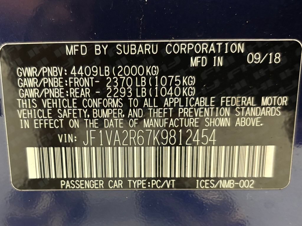 Used 2019 Subaru WRX STI AWD/4WD image 11