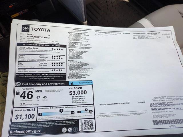 New 2026 Toyota Camry SE image 17