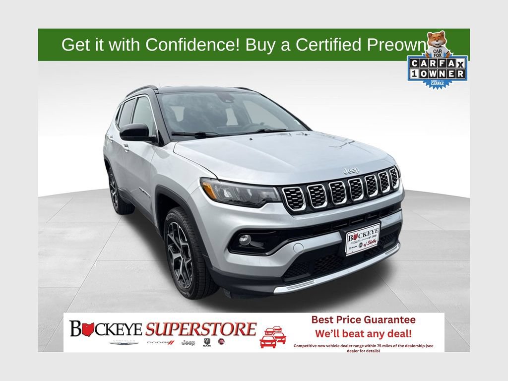 Certified 2025 Jeep Compass Limited AWD/4WD image 1