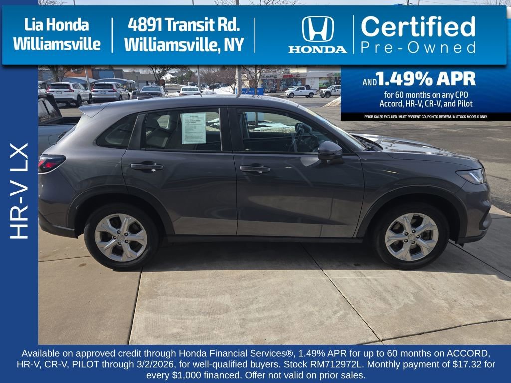 Certified 2024 Honda HR-V LX image 2