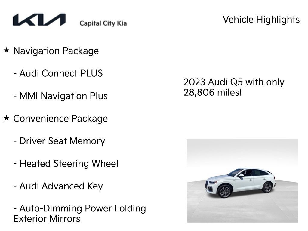 Used 2023 Audi Q5 2.0T Premium Plus w/ Premium Plus Package AWD/4WD image 8