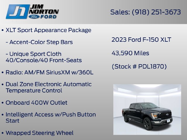 Used 2023 Ford F150 XLT w/ Equipment Group 302A High AWD/4WD image 42