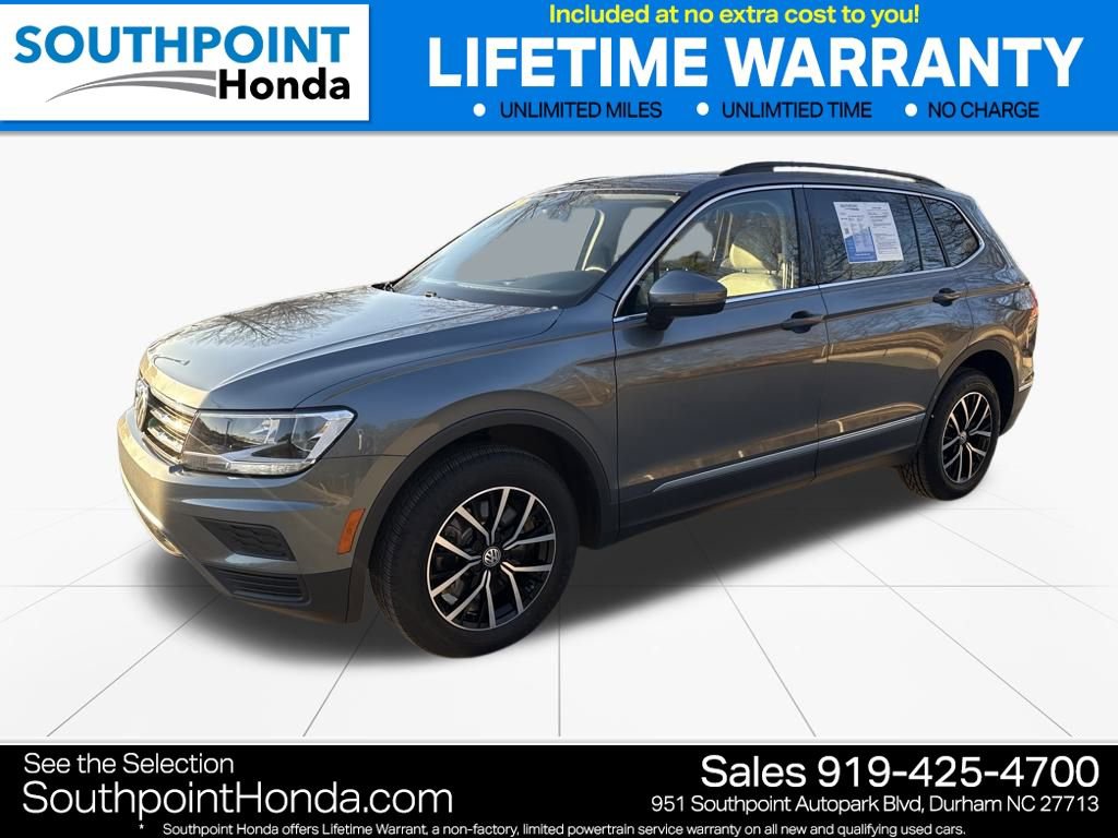 Used 2021 Volkswagen Tiguan SE w/ Panoramic Sunroof Package video 3