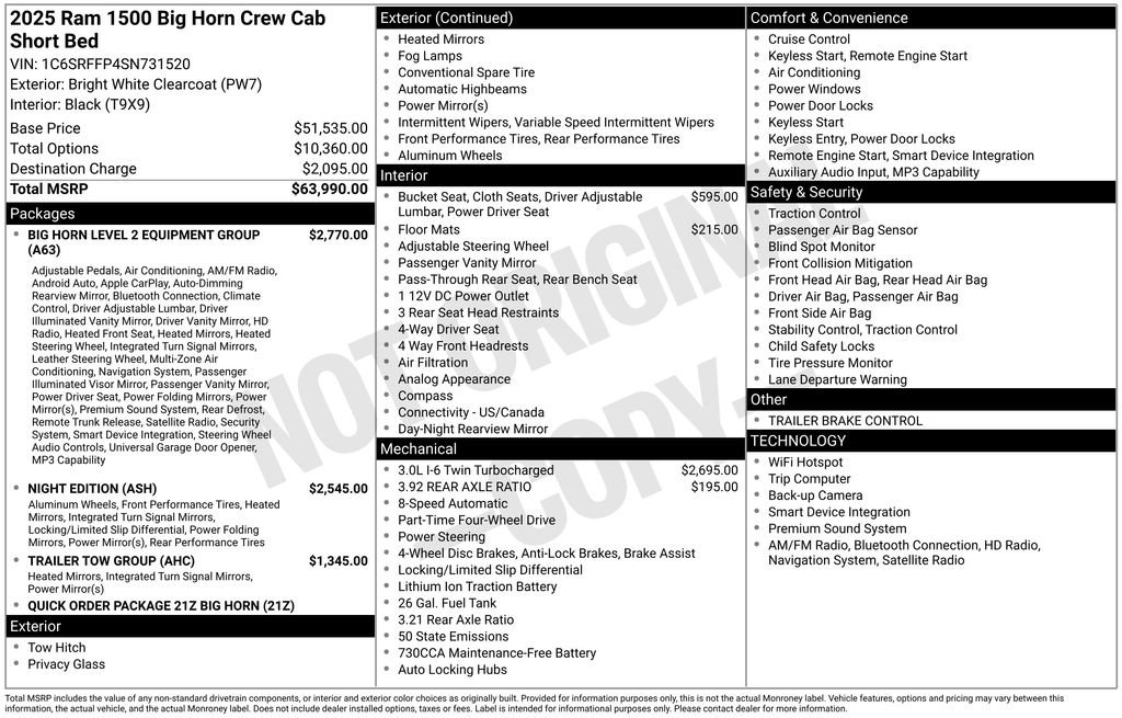 Used 2025 RAM 1500 Big Horn AWD/4WD image 32