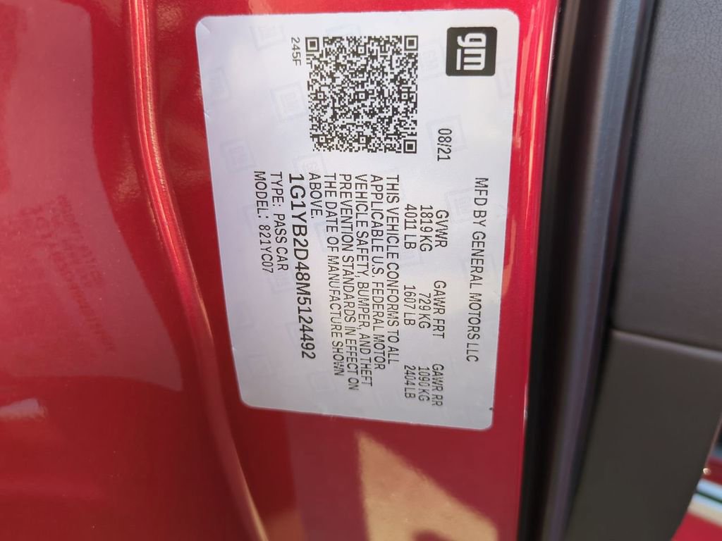 Used 2021 Chevrolet Corvette Stingray Preferred Cpe w/ Chrome Exterior Badge Package image 29