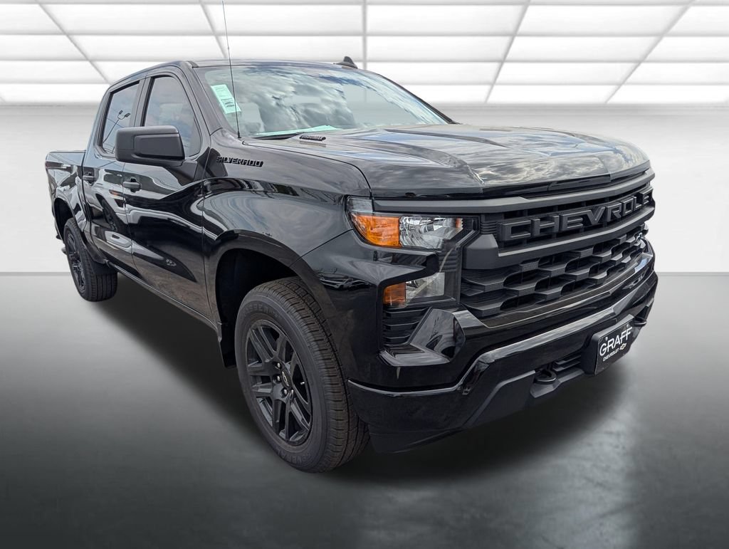 New 2026 Chevrolet Silverado 1500 Custom w/ LPO, Dark Essentials Package RWD image 1
