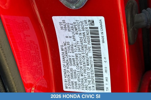 Certified 2026 Honda Civic Si image 31