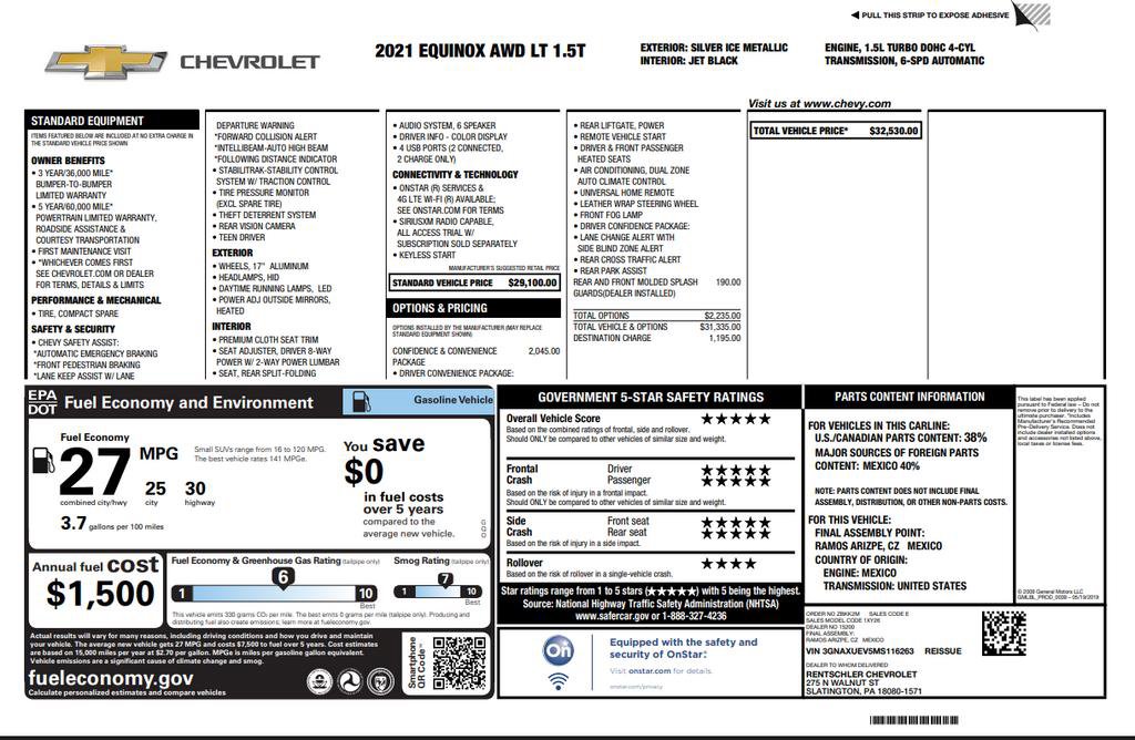Used 2021 Chevrolet Equinox LT image 27