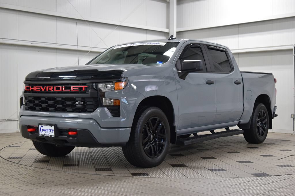 Used 2024 Chevrolet Silverado 1500 Custom w/ LPO, Dark Essentials Package AWD/4WD image 3