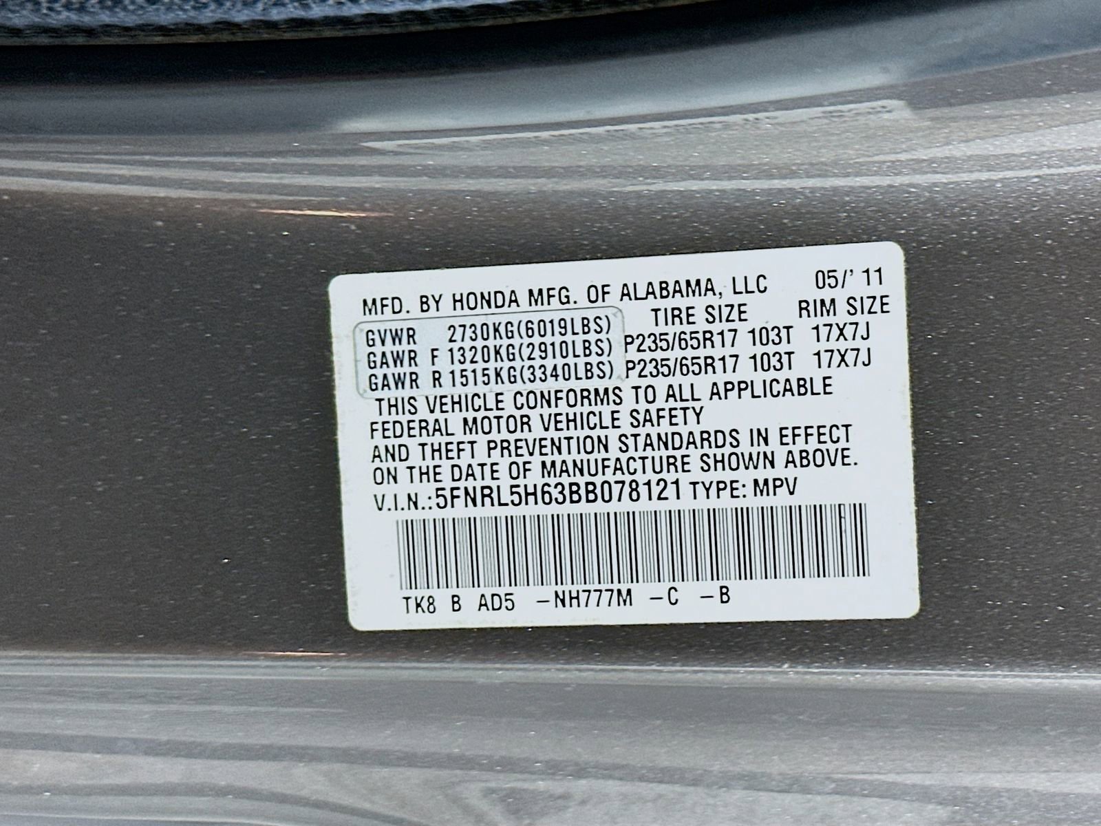 Used 2011 Honda Odyssey EX-L image 33