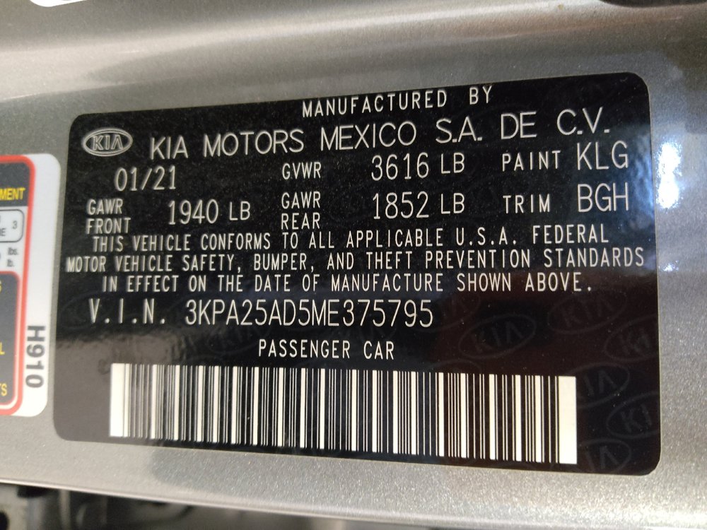 Used 2021 Kia Rio S FWD image 33