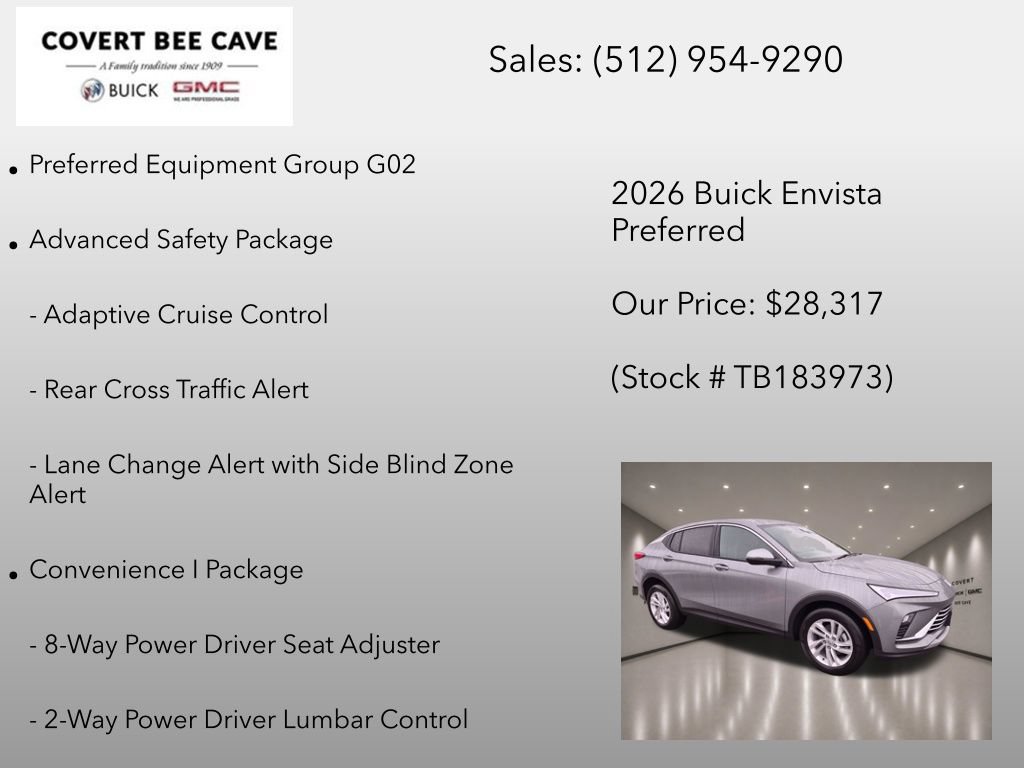 New 2026 Buick Envista Sport Touring w/ Convenience I Package FWD image 6