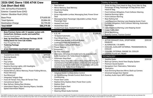 New 2026 GMC Sierra 1500 AT4X AWD/4WD image 28