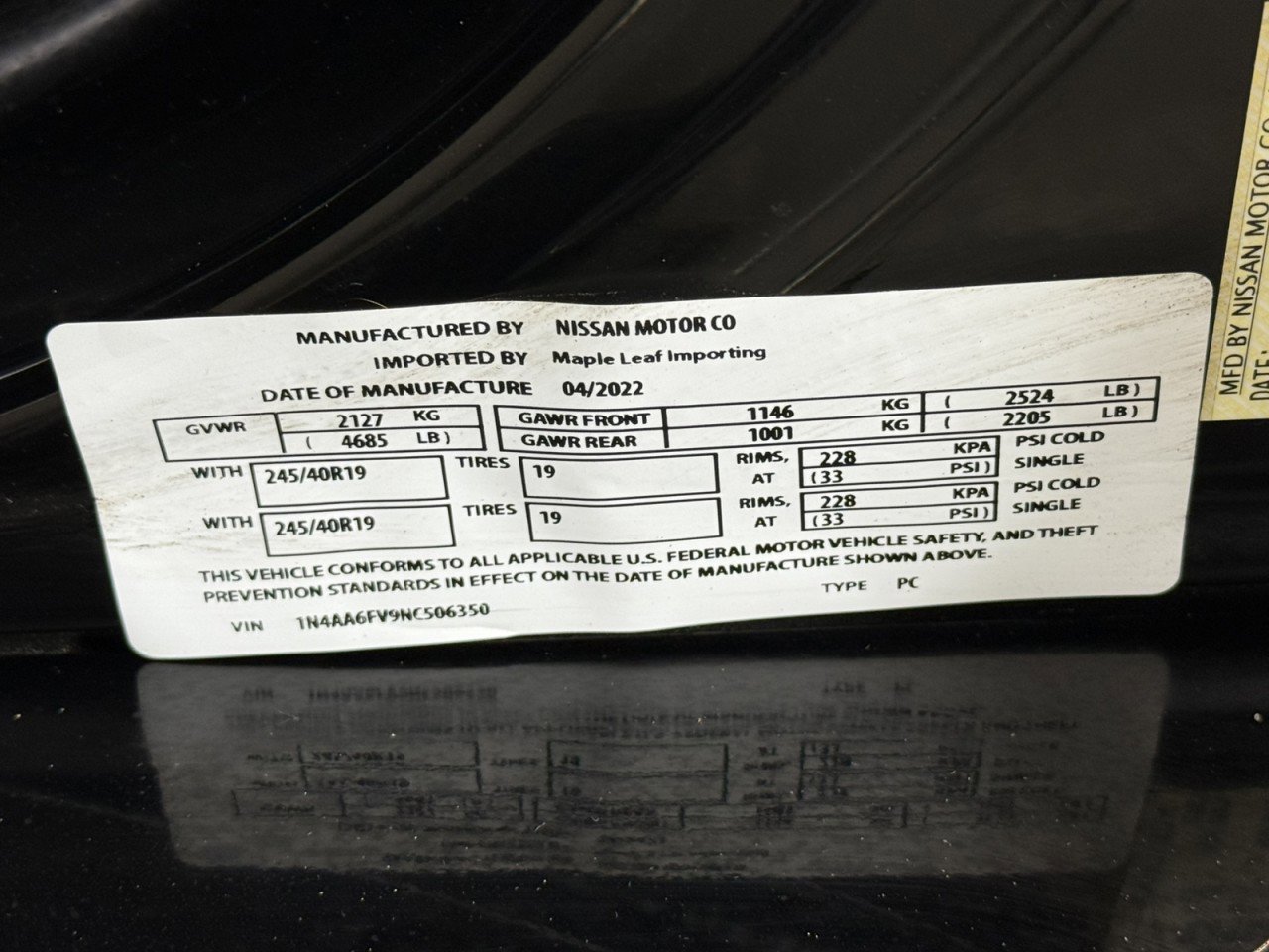 Used 2022 Nissan Maxima Platinum FWD image 25