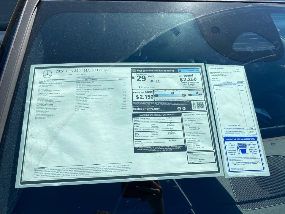 New 2026 Mercedes-Benz CLA 250 4MATIC image 33
