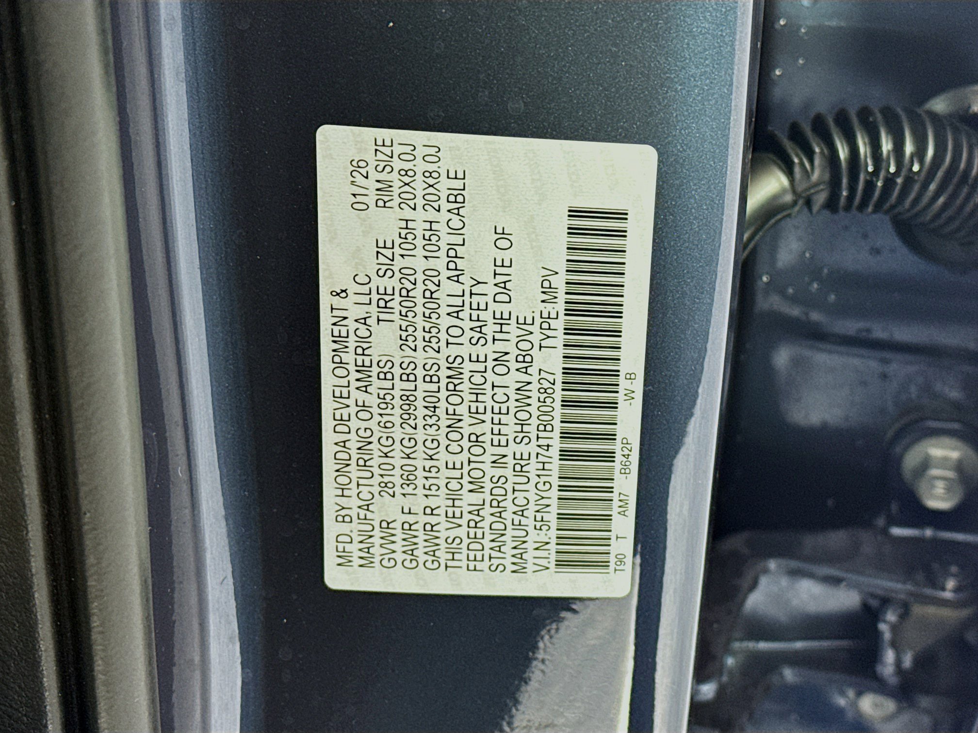 New 2026 Honda Pilot Touring image 35