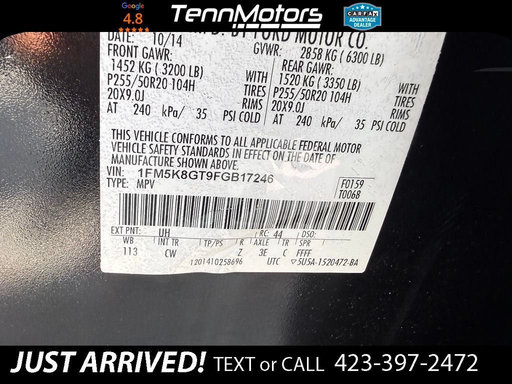 Used 2015 Ford Explorer Sport w/ Equipment Group 401A AWD/4WD image 27