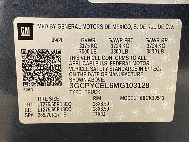 Certified 2021 Chevrolet Silverado 1500 Custom Trail Boss AWD/4WD image 32
