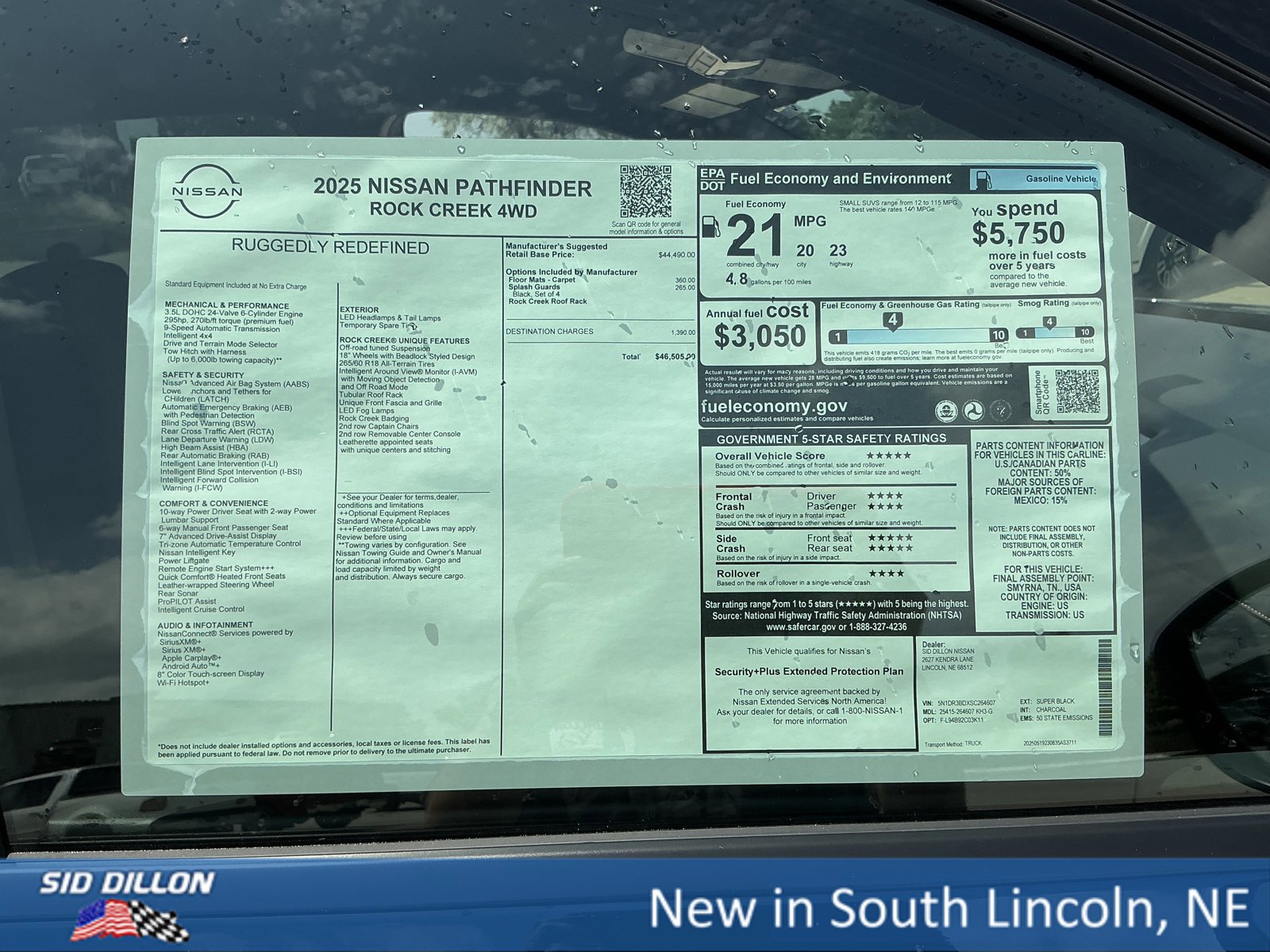 New 2025 Nissan Sentra SV w/ Trunk Package image 12