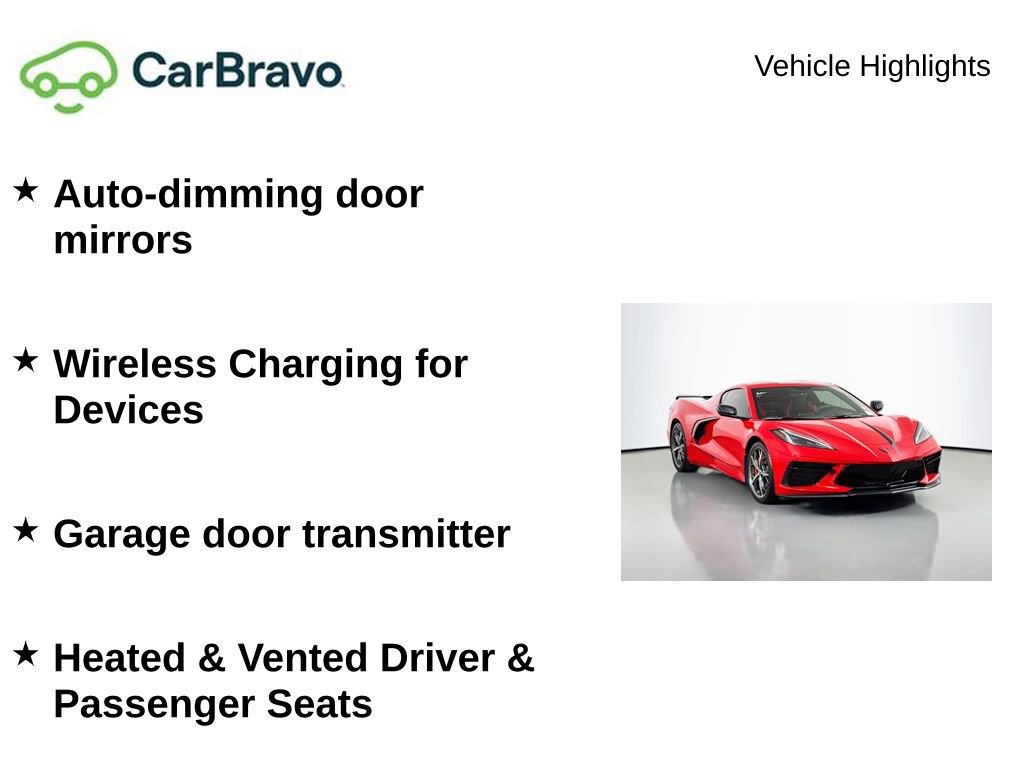 Certified 2023 Chevrolet Corvette Stingray Preferred Cpe w/ Z51 Performance Package image 10