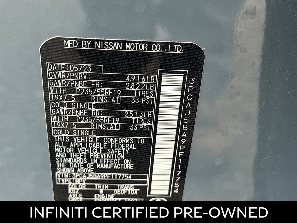 Certified 2023 INFINITI QX50 Luxe image 25