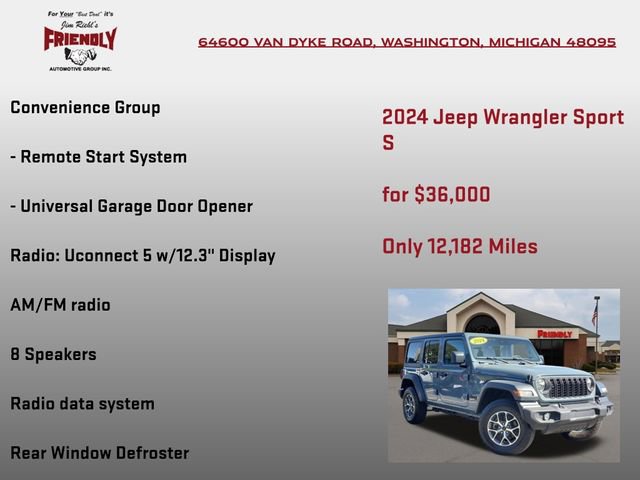 Used 2024 Jeep Wrangler Unlimited Sport AWD/4WD image 20