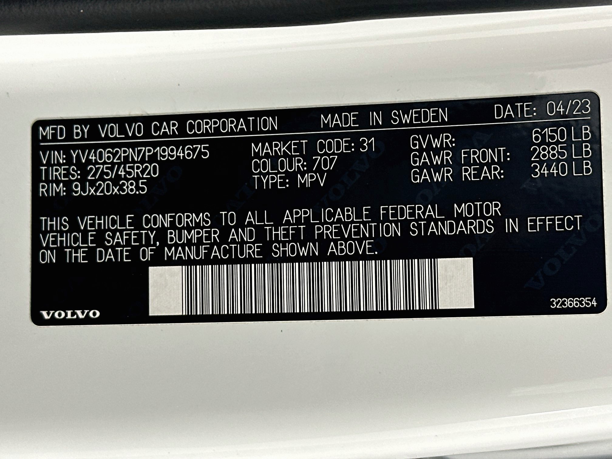 Used 2023 Volvo XC90 B6 Plus w/ Protection Package AWD/4WD image 12