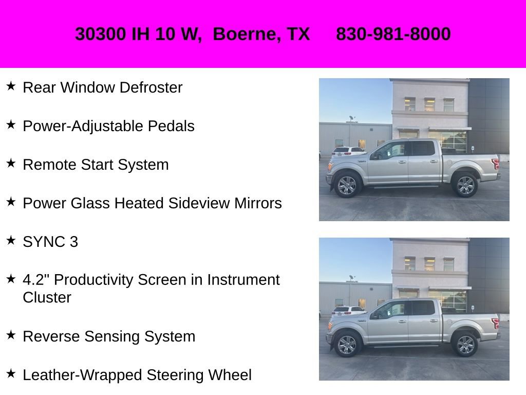 Used 2018 Ford F150 XLT w/ Equipment Group 302A Luxury image 19